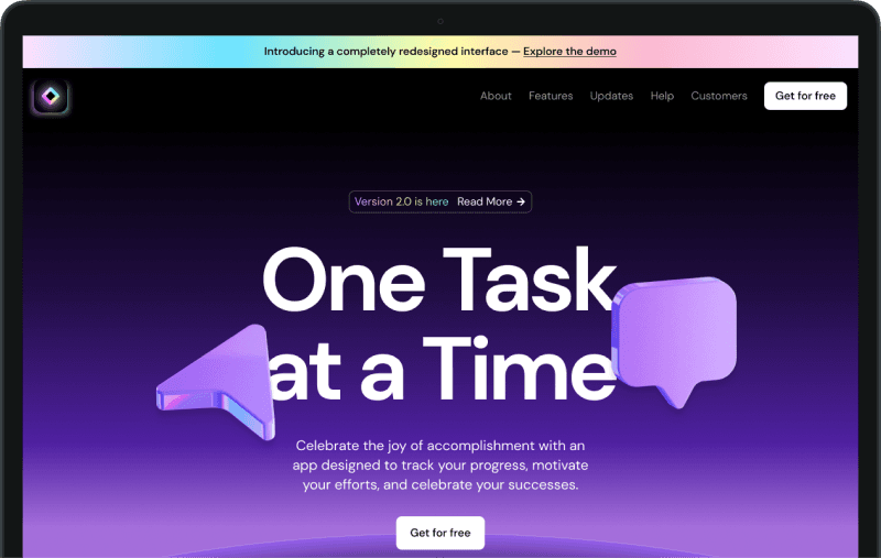 Page d'atterrissage SaaS Sombre